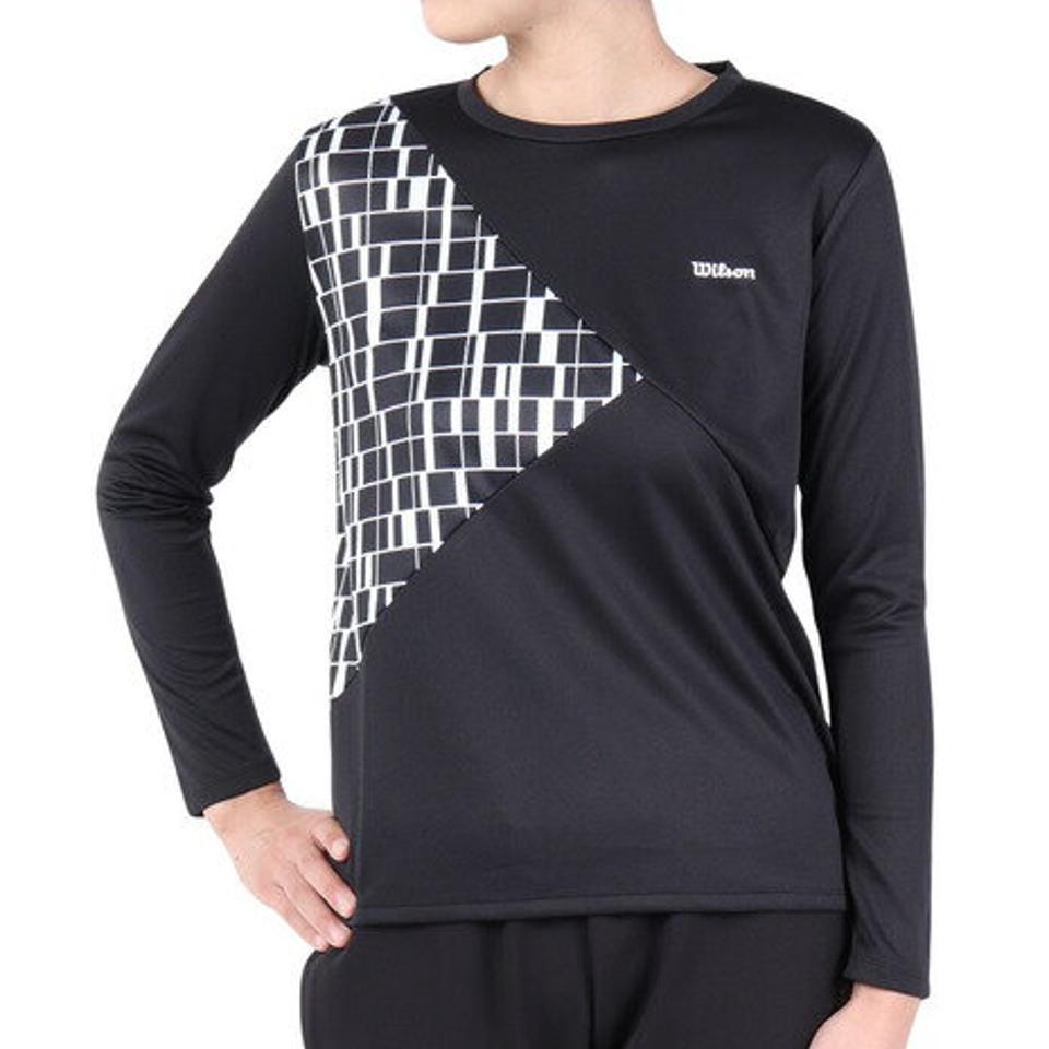 ウイルソン（Wilson）（レディース）テニスウェア レディース クルーネック長袖Tシャツ 443255