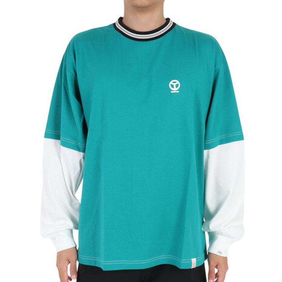 ヤックパック（YAK PAK）（メンズ）長袖Tシャツ メンズ フェイクレイヤード ロンT 3710101