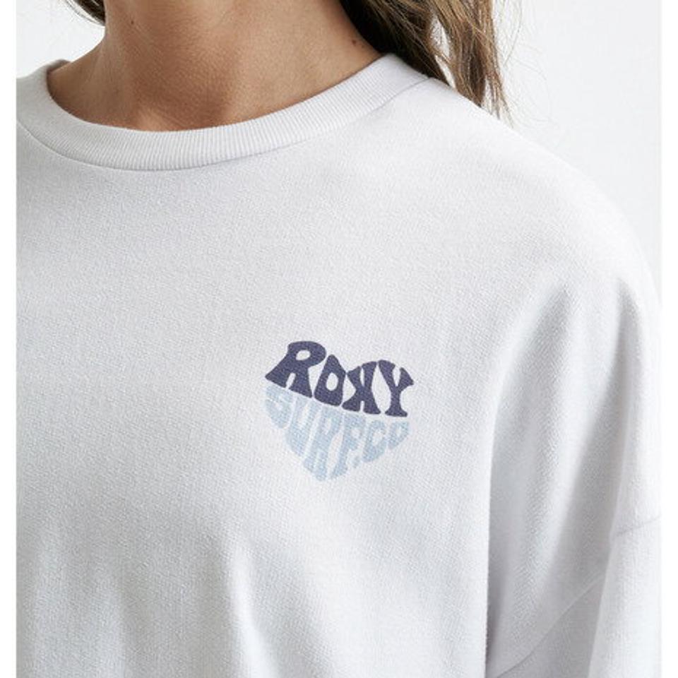 【20%OFFクーポン対象！3/21まで】ロキシー（ROXY）（レディース）ミニ裏毛 トップス 長袖Tシャツ 23FWRLT234028WHT