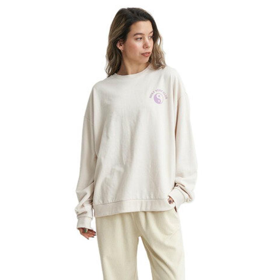 【15%OFFクーポン対象！12/7まで】ロキシー（ROXY）（レディース）ミニ裏毛 トップス 長袖Tシャツ 23FWRLT234028NAT