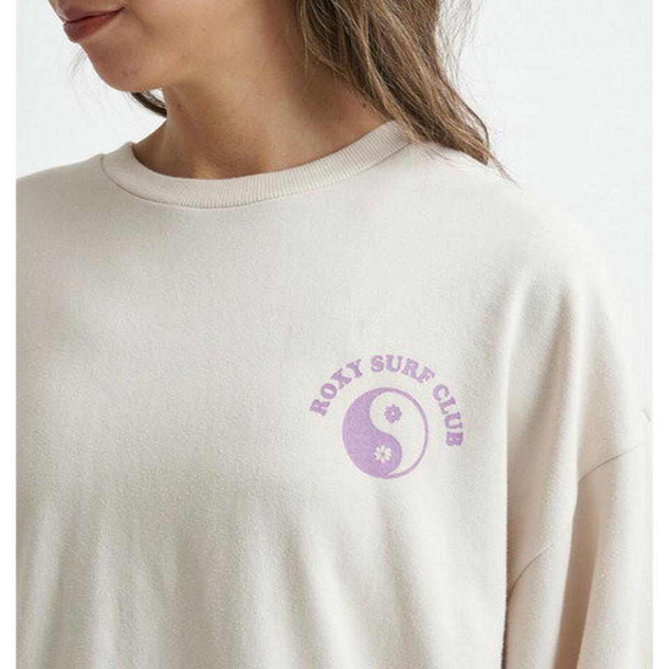 【15%OFFクーポン対象！12/7まで】ロキシー（ROXY）（レディース）ミニ裏毛 トップス 長袖Tシャツ 23FWRLT234028NAT