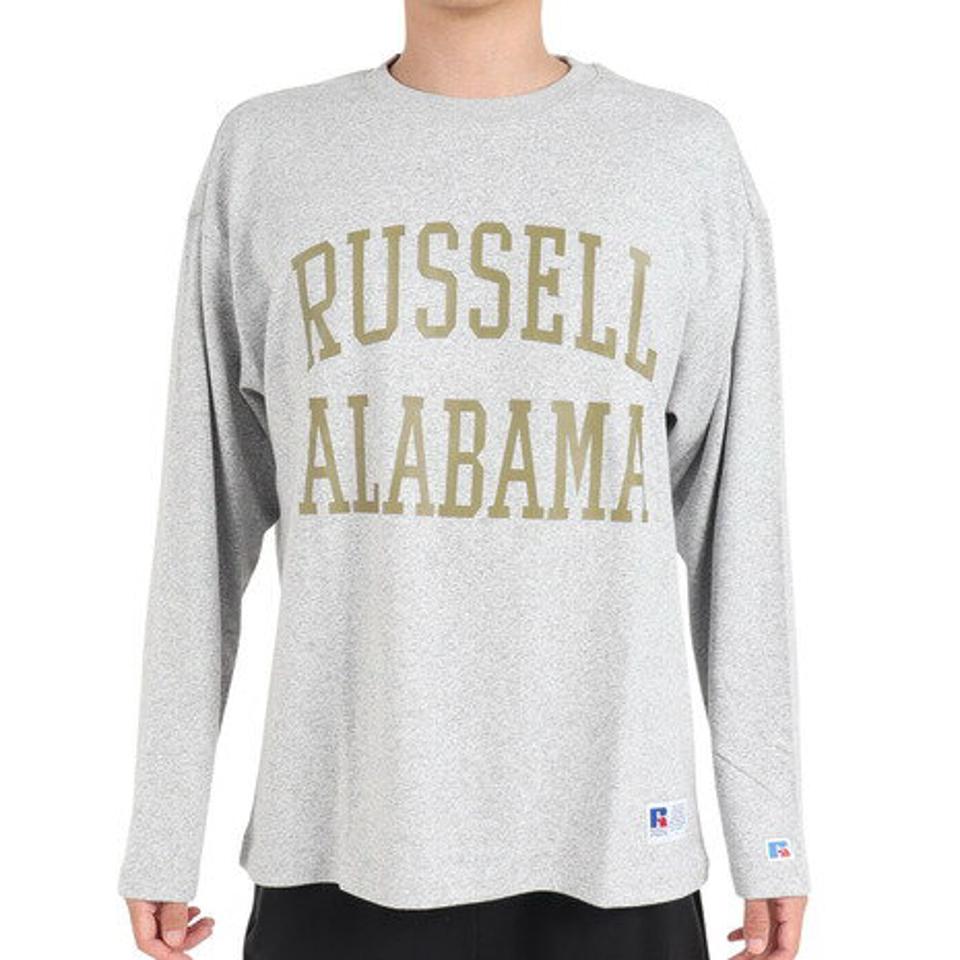 ラッセル（RUSSELL）（メンズ）88/12 ロングスリーブ クルーネックTシャツ Wide RBM23F0006 MGRY