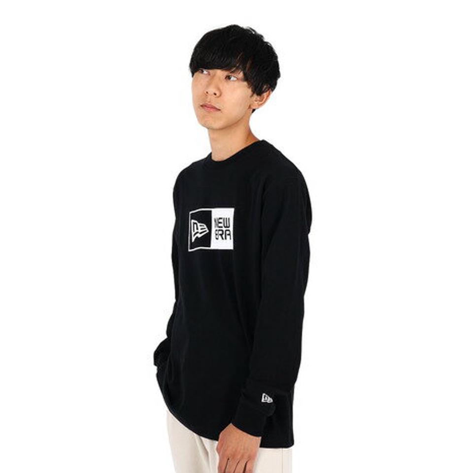 ニューエラ（NEW ERA）（メンズ、レディース）長袖コットンTシャツ Box Logo 13755434