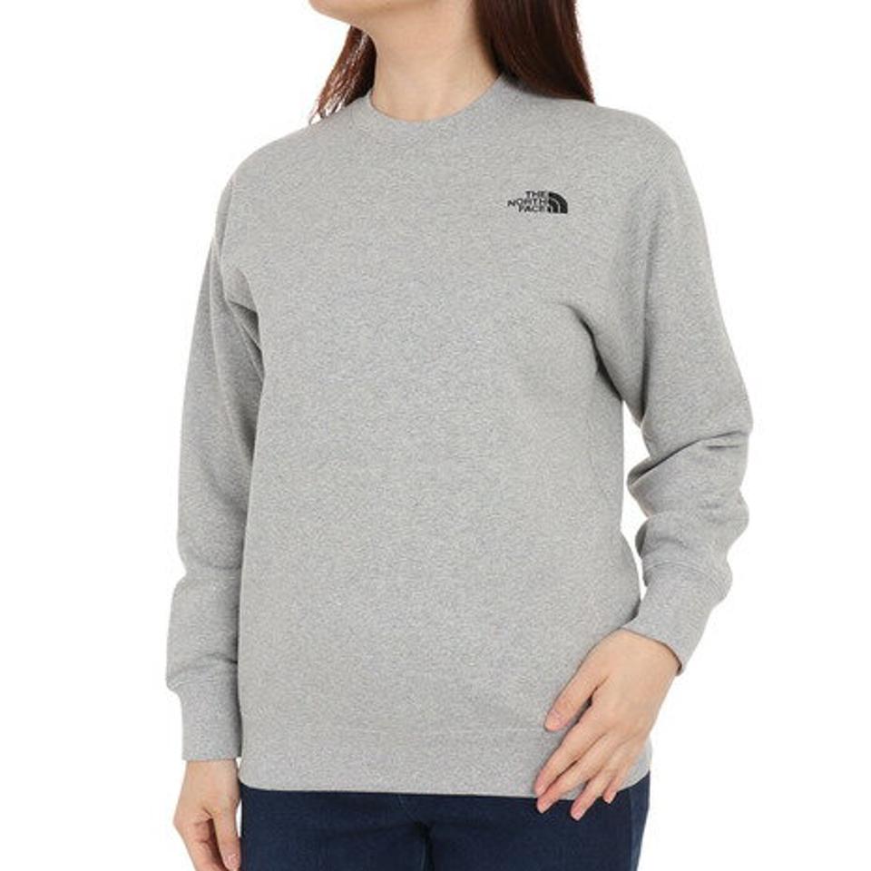 ノースフェイス（THE NORTH FACE）（レディース）長袖Tシャツ スウェット ロゴ クルー NT62335X Z