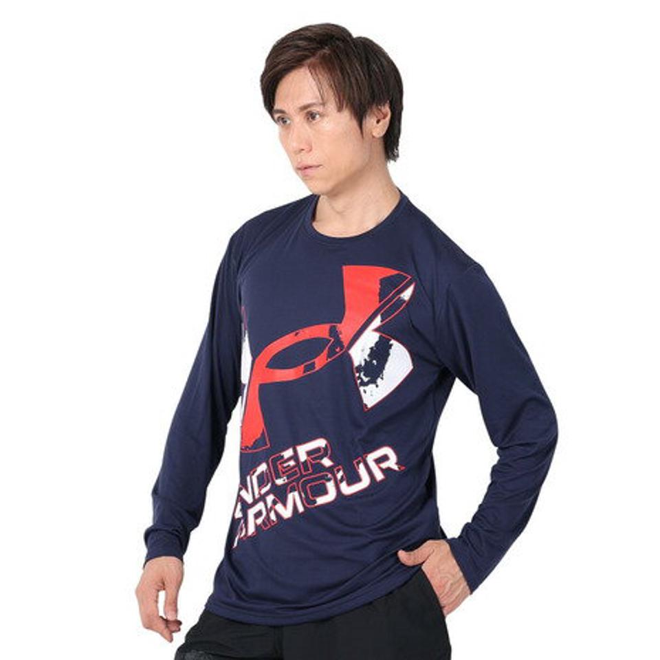 アンダーアーマー（UNDER ARMOUR）（メンズ）長袖Tシャツ メンズ テック エクストララージ ロゴ 1381357 410
