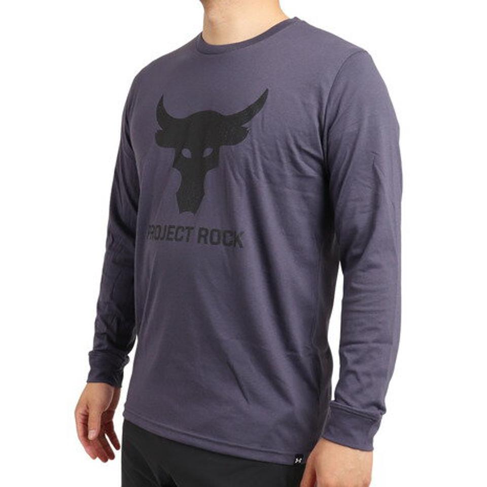 【12/10 24h限定 エントリー＆対象4店舗買い回りで最大P10倍！】アンダーアーマー（UNDER ARMOUR）（メンズ）長袖Tシャツ メンズ プロジェクトロック BRAHMA BUL 1374847 558
