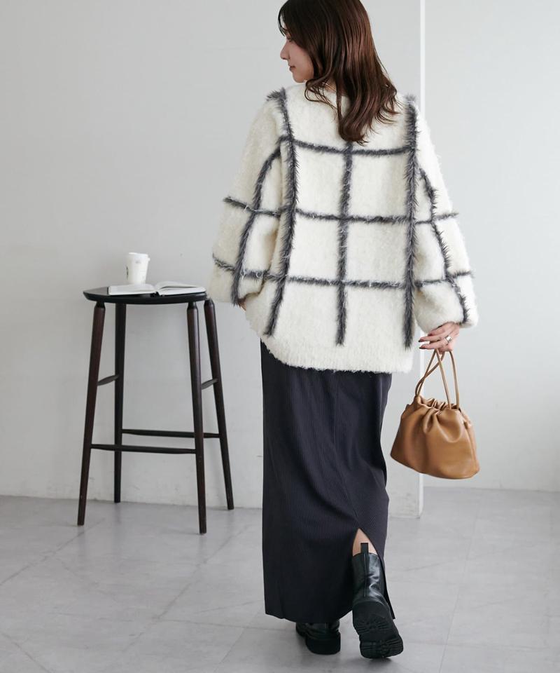 【年中頼れる/3～5サイズ展開/リピーター多数◎】リブカットナロースカート《WEB限定》