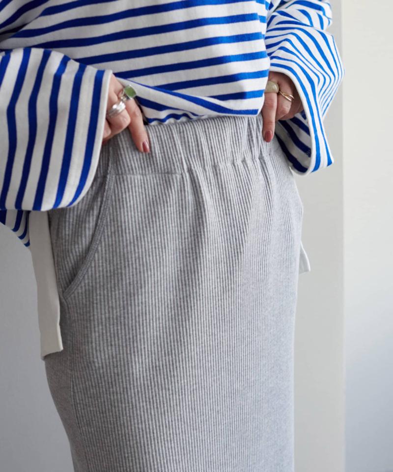 【年中頼れる/3～5サイズ展開/リピーター多数◎】リブカットナロースカート《WEB限定》