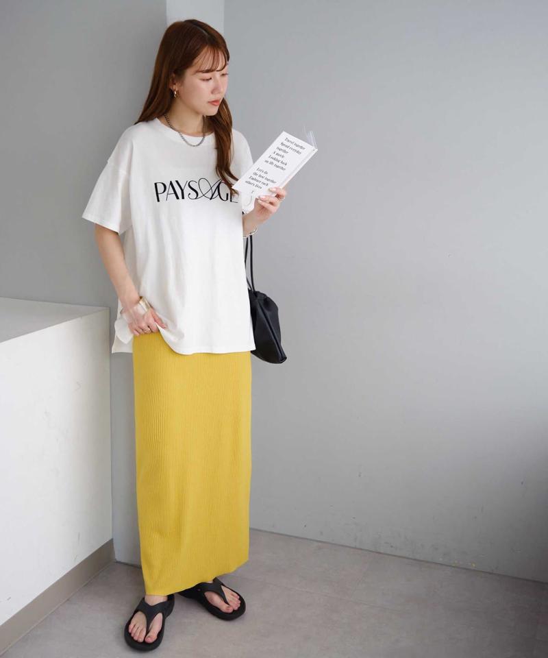 【年中頼れる/3～5サイズ展開/リピーター多数◎】リブカットナロースカート《WEB限定》