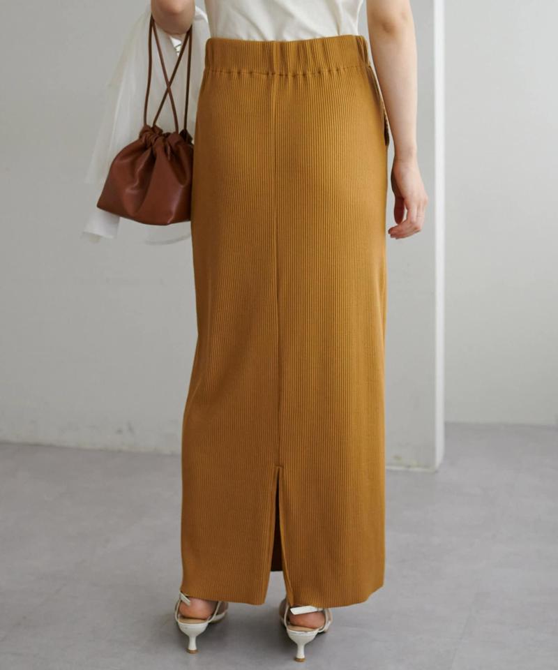 【年中頼れる/3～5サイズ展開/リピーター多数◎】リブカットナロースカート《WEB限定》