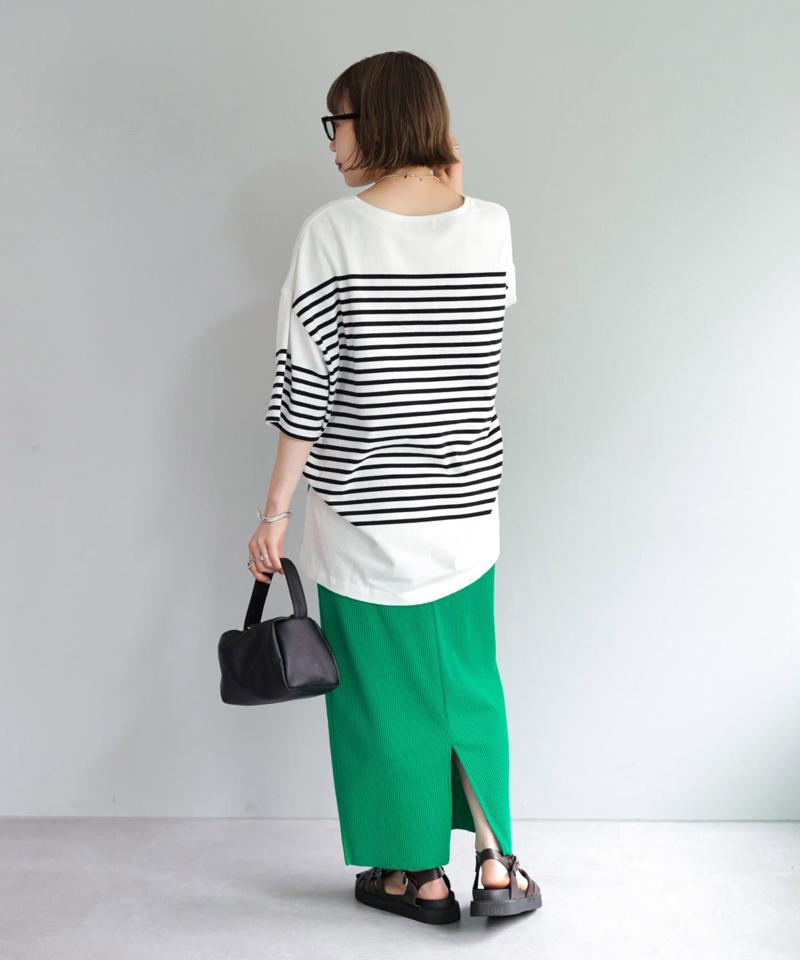 【年中頼れる/3～5サイズ展開/リピーター多数◎】リブカットナロースカート《WEB限定》