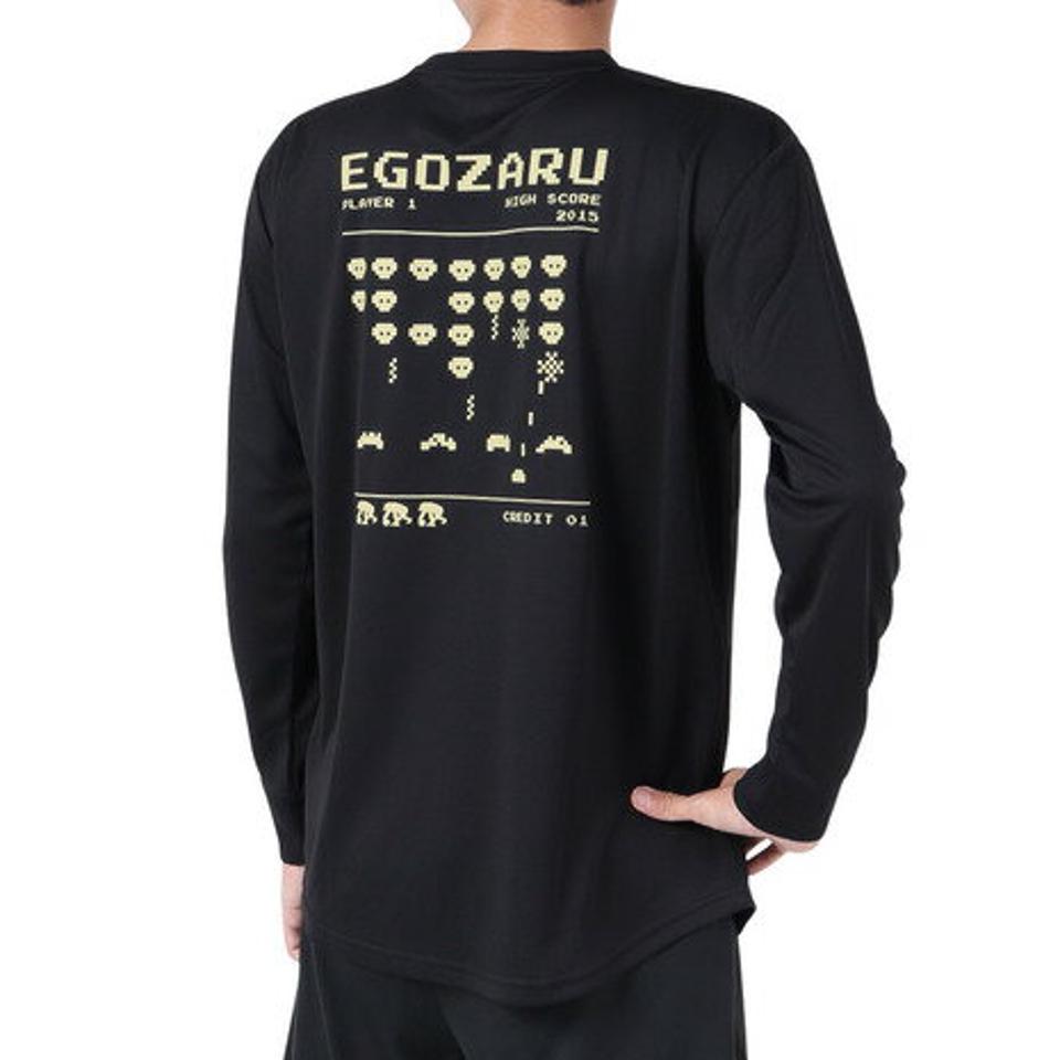 【10%OFFクーポン対象！1/18まで】エゴザル（EGOZARU）（メンズ）バスケットボールウェア レトロゲーム 長袖Tシャツ EZLT-F2322