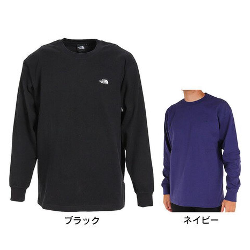 【2/25 24h限定 エントリー＆対象4店舗買い回りで最大P10倍！】ノースフェイス（THE NORTH FACE）（メンズ）長袖Tシャツ ロンT ヌプシコットンティー32345 トップス 無地 UVカット クルーネック