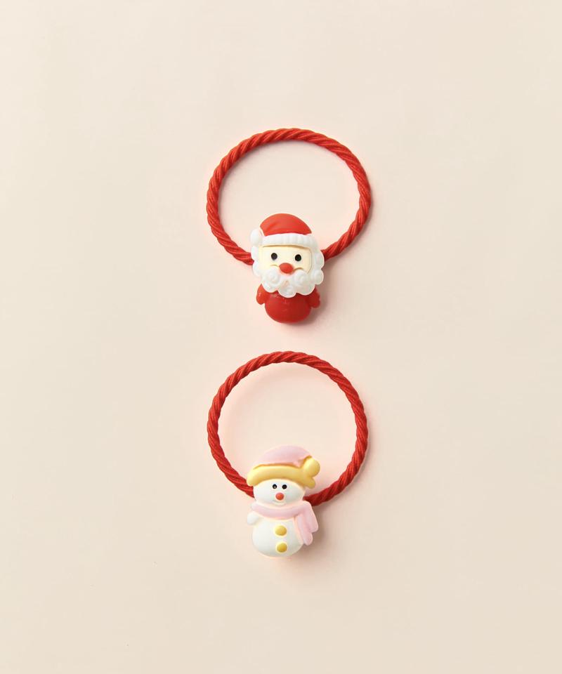 【KIDS】クリスマスヘアゴムセット(2P)
