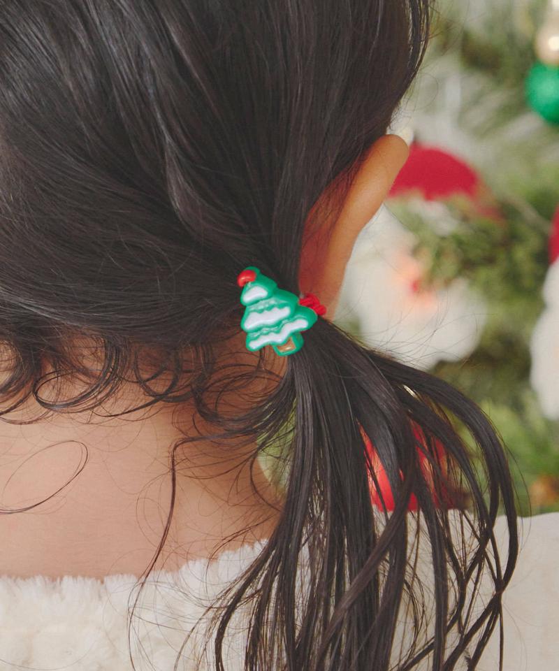 【KIDS】クリスマスヘアゴムセット(2P)