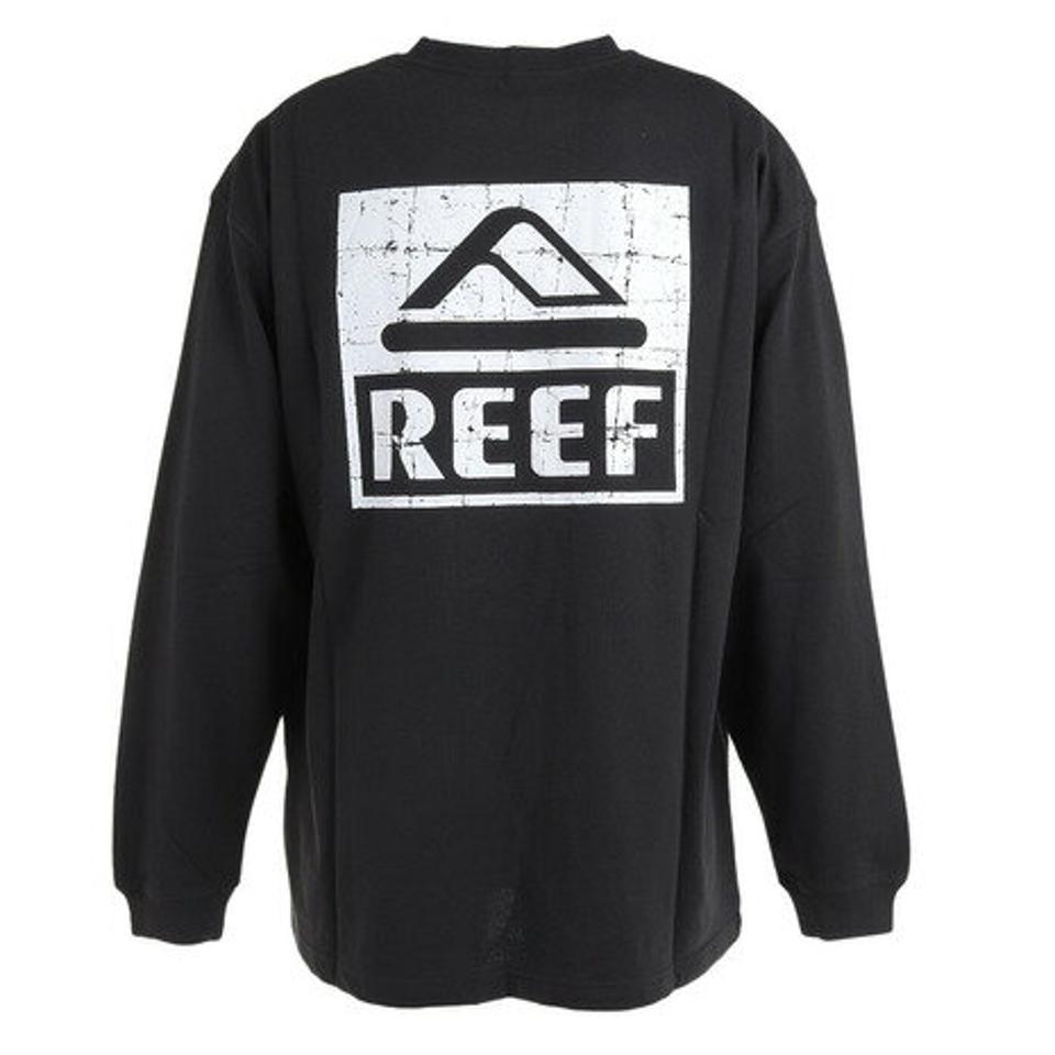 リーフ（REEF）（メンズ）SQUARE LOGO 長袖Tシャツ RFTEM2335-BLK
