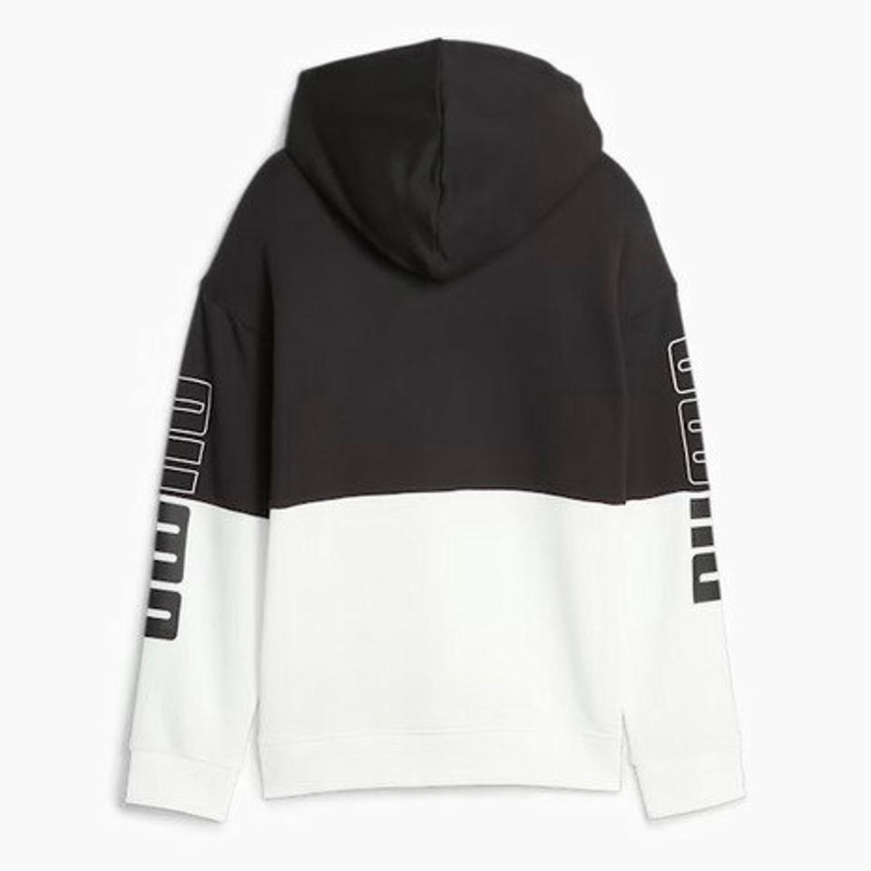 プーマ（PUMA）（キッズ）ガールズ PUMA POWER カラーブロック フーディー 678518 01 BKWT