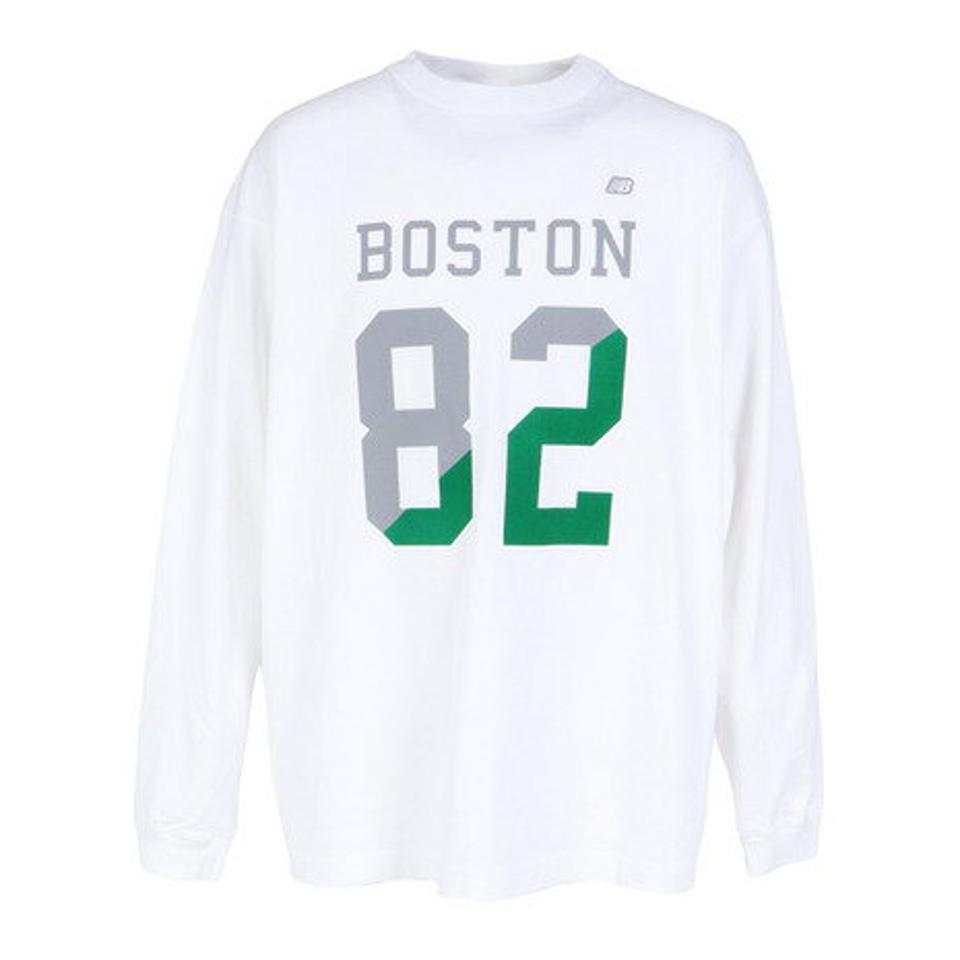 ニューバランス（new balance）（メンズ）900 スプリット82 BOSTON プリント長袖Tシャツ AMT35109WT