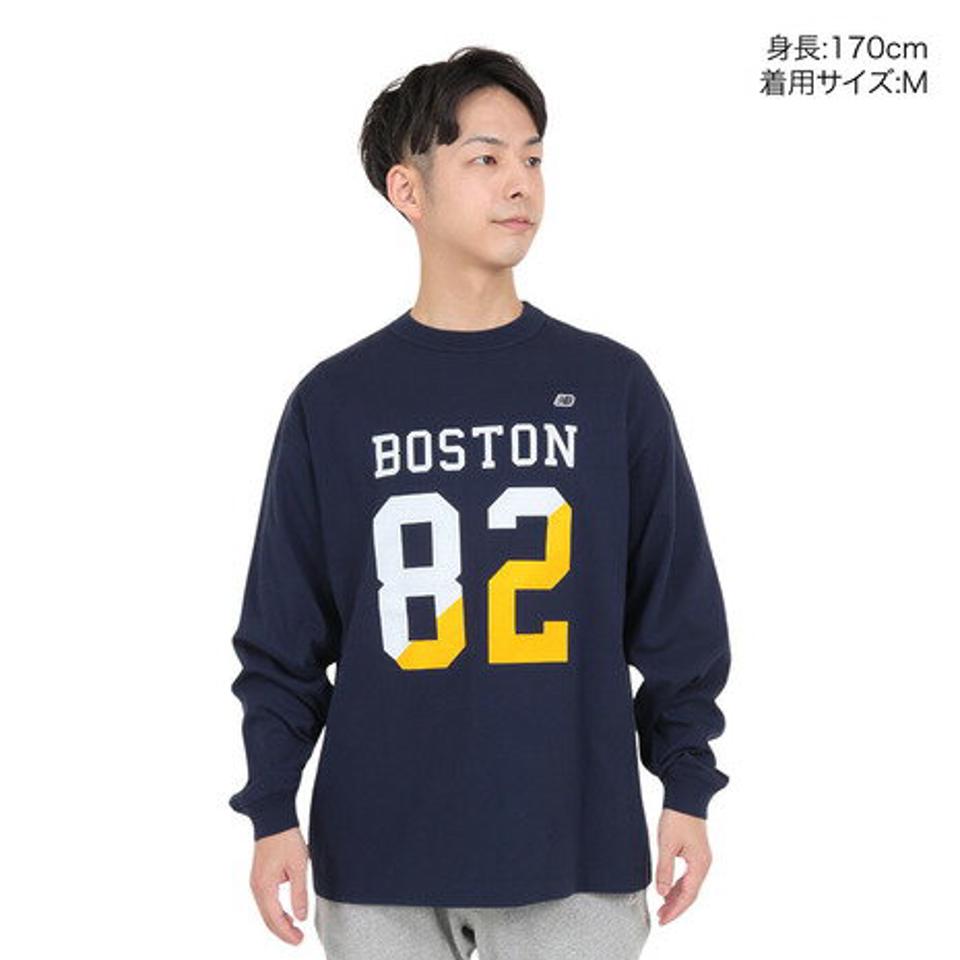 【10％OFFクーポン対象！11/23まで】ニューバランス（new balance）（メンズ）900 スプリット82 BOSTON プリント長袖Tシャツ AMT35109PGM