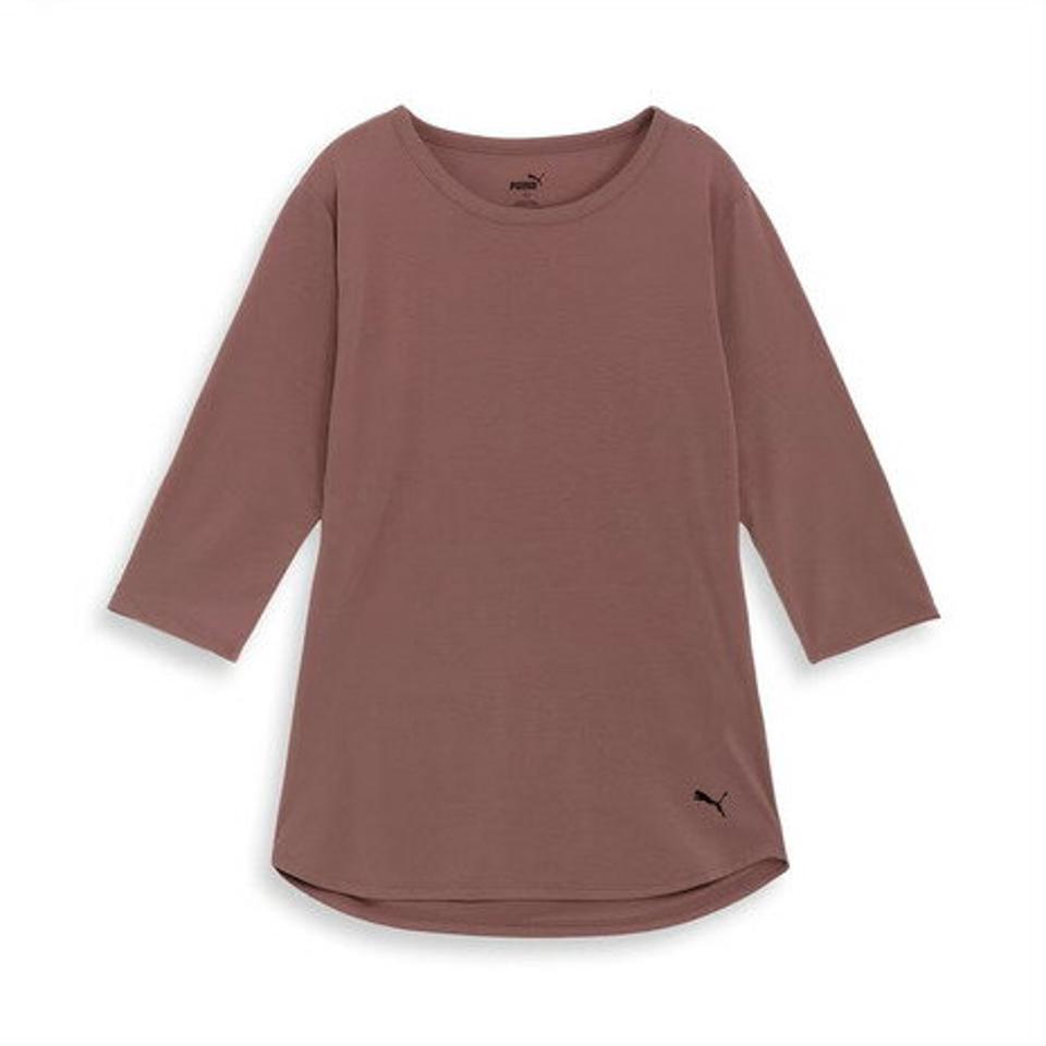 プーマ（PUMA）（レディース）STUDIO ヨガ 3/4 七分袖Tシャツ 524299 95 DBRW