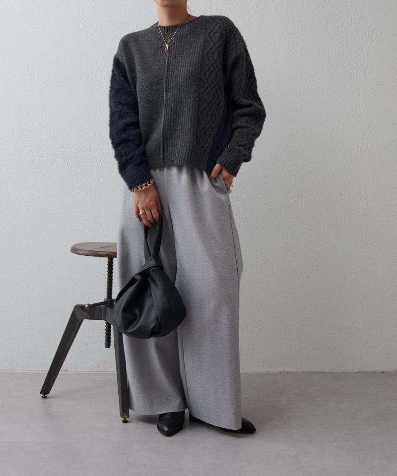 ケーブル切替ニット