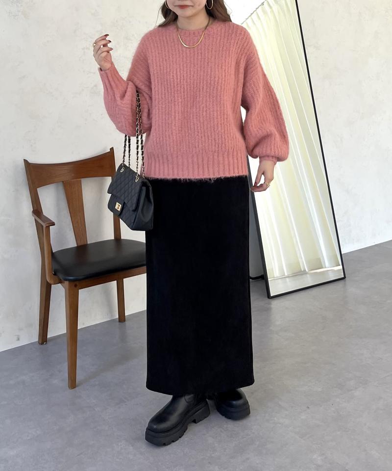 アルパカタッチふわふわニット
