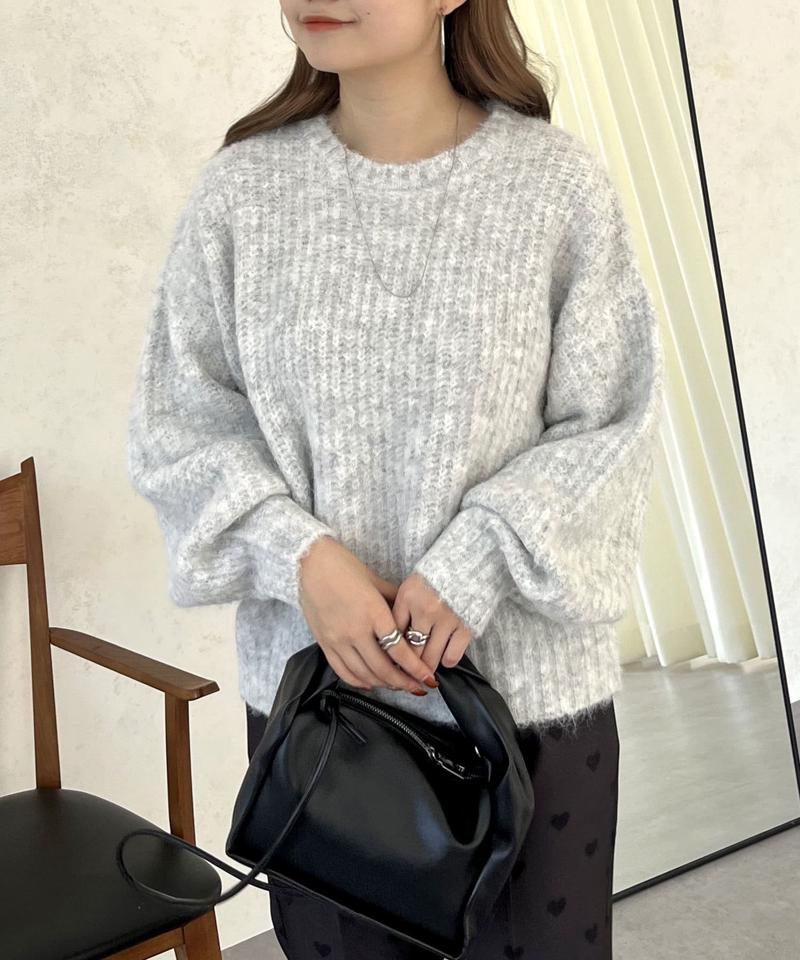 アルパカタッチふわふわニット
