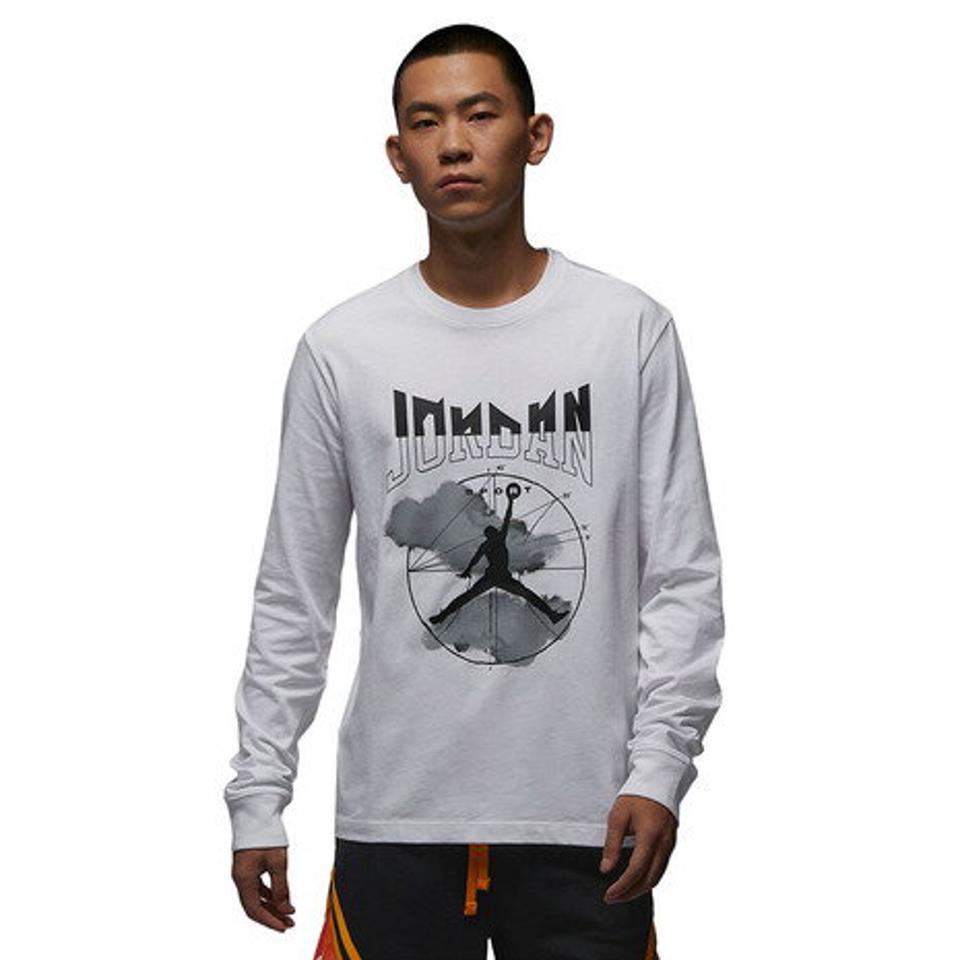 ジョーダン（JORDAN）（メンズ）バスケットボールウェア JDN SPRT グラフィック 長袖Tシャツ FD7005-100