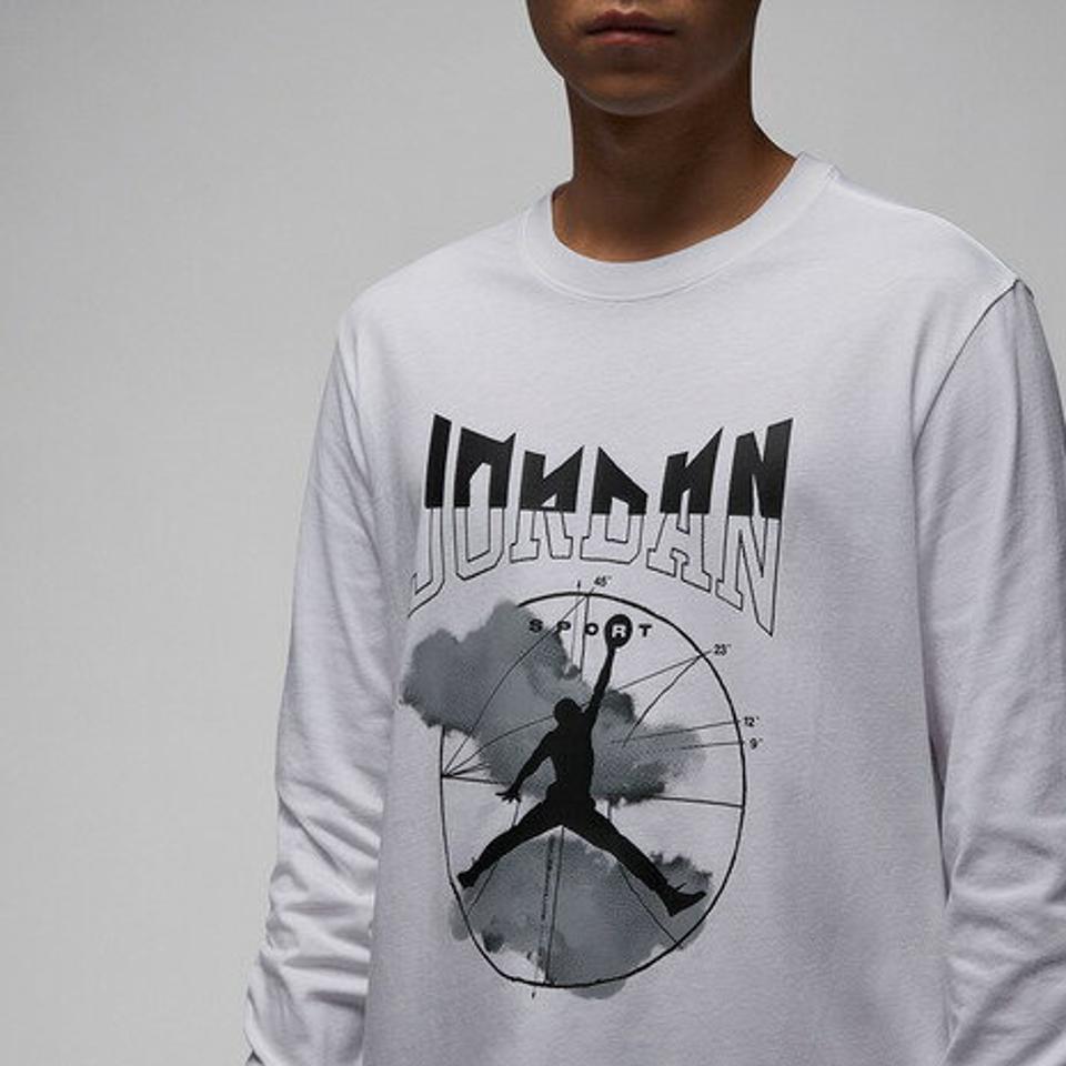 ジョーダン（JORDAN）（メンズ）バスケットボールウェア JDN SPRT グラフィック 長袖Tシャツ FD7005-100