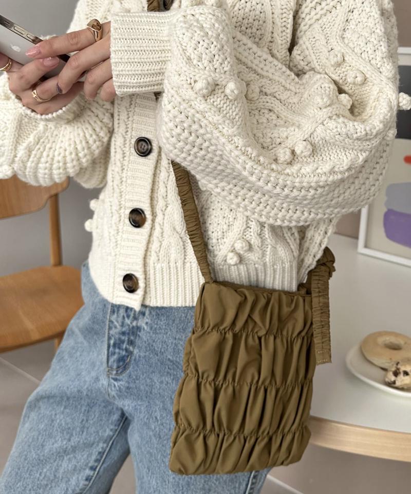 【商品動画あり】シャーリングミニショルダーバッグ