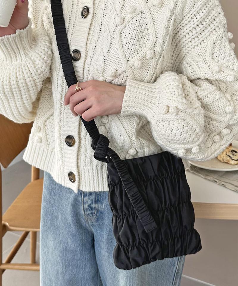 【商品動画あり】シャーリングミニショルダーバッグ