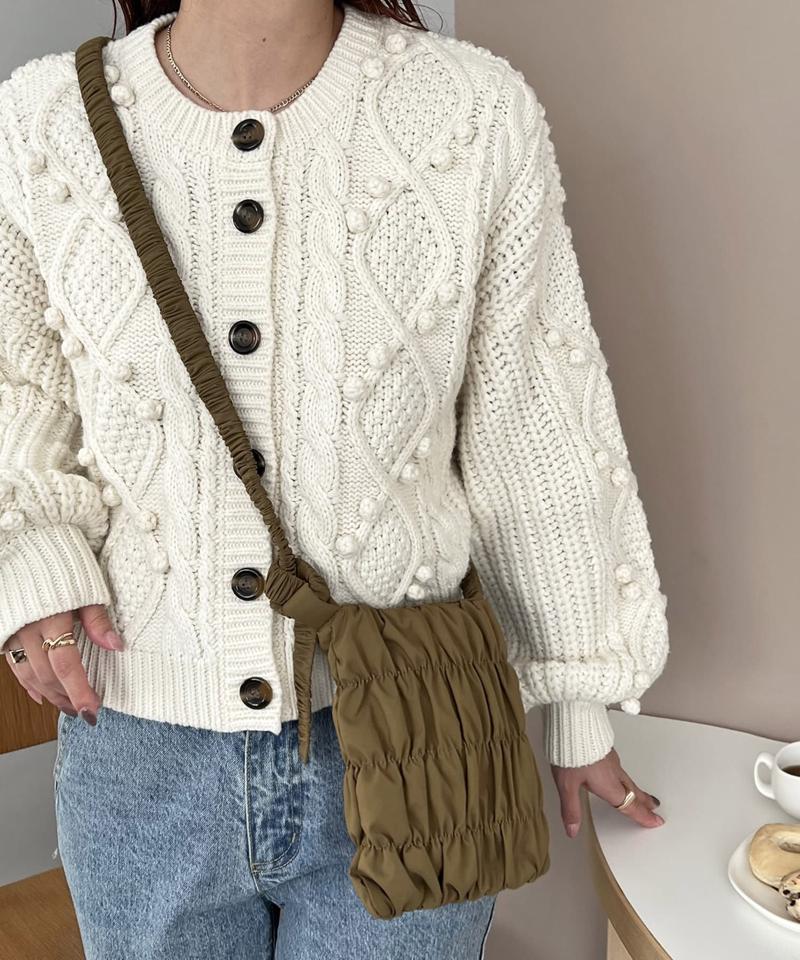 【商品動画あり】シャーリングミニショルダーバッグ