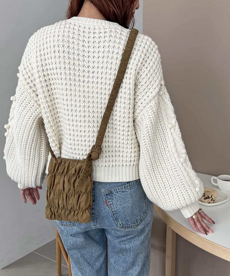 【商品動画あり】シャーリングミニショルダーバッグ