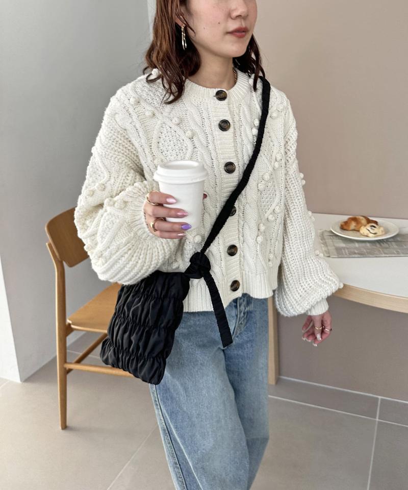 【商品動画あり】シャーリングミニショルダーバッグ