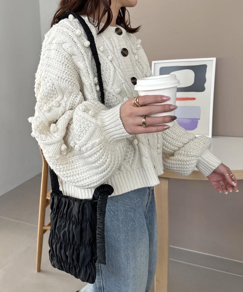 【商品動画あり】シャーリングミニショルダーバッグ