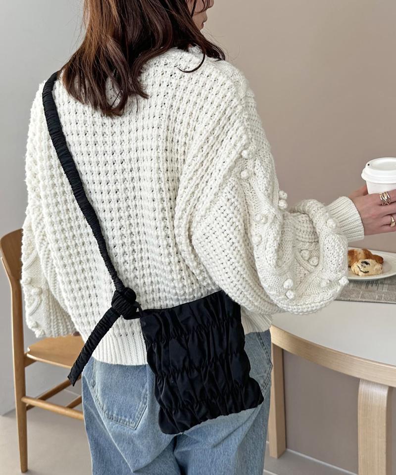 【商品動画あり】シャーリングミニショルダーバッグ