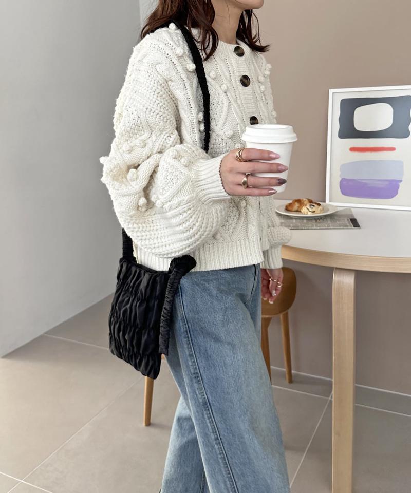 【商品動画あり】シャーリングミニショルダーバッグ