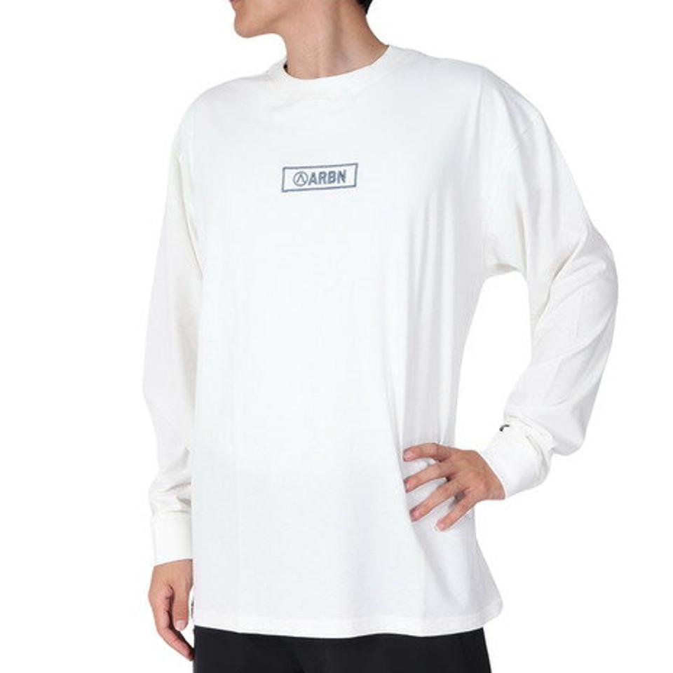 【10%OFFクーポン対象！11/2まで】エアボーン（ARBN）（メンズ）長袖 コットン Tシャツ 03 AB23SSM-APP012WHT
