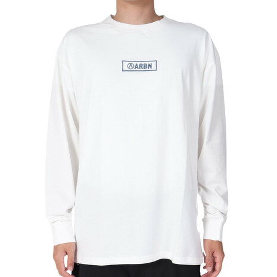 【10%OFFクーポン対象！11/2まで】エアボーン（ARBN）（メンズ）長袖 コットン Tシャツ 03 AB23SSM-APP012WHT