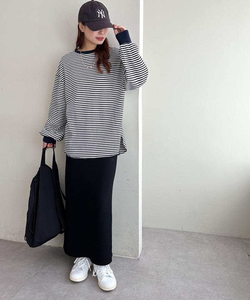 【ベストセラー】ワッフルロングTシャツ《WEB限定》