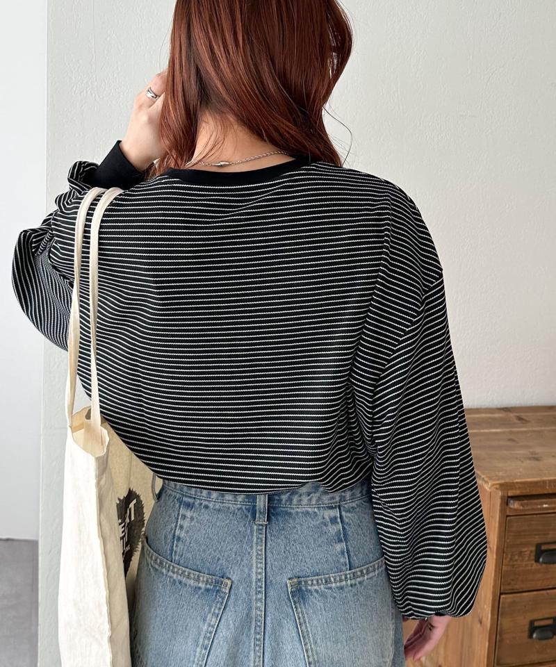 【ベストセラー】ワッフルロングTシャツ《WEB限定》