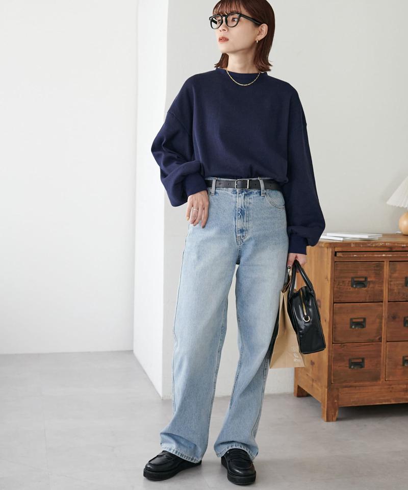 【ベストセラー】ワッフルロングTシャツ《WEB限定》