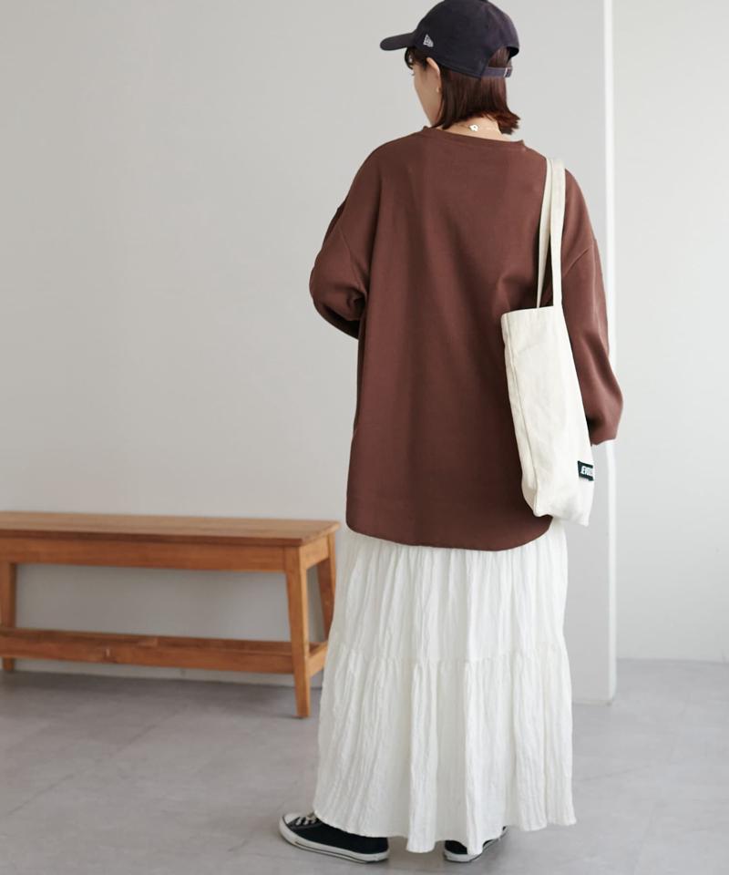 【ベストセラー】ワッフルロングTシャツ《WEB限定》