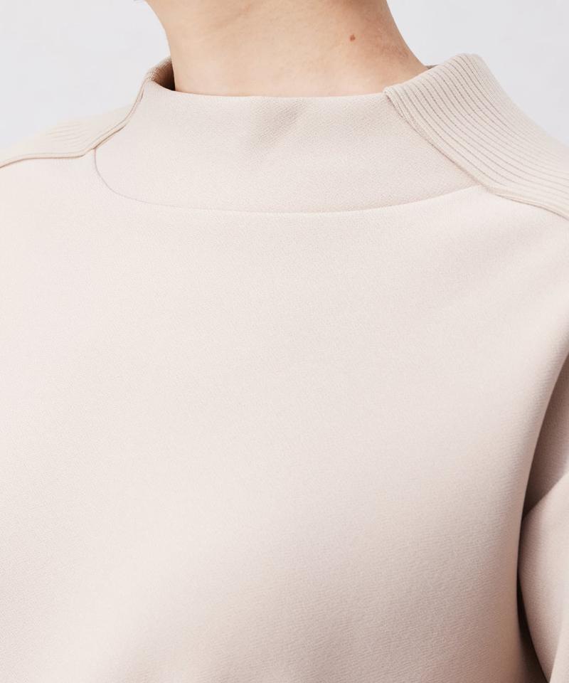 リブ切替接結カットジョーゼットプルオーバー