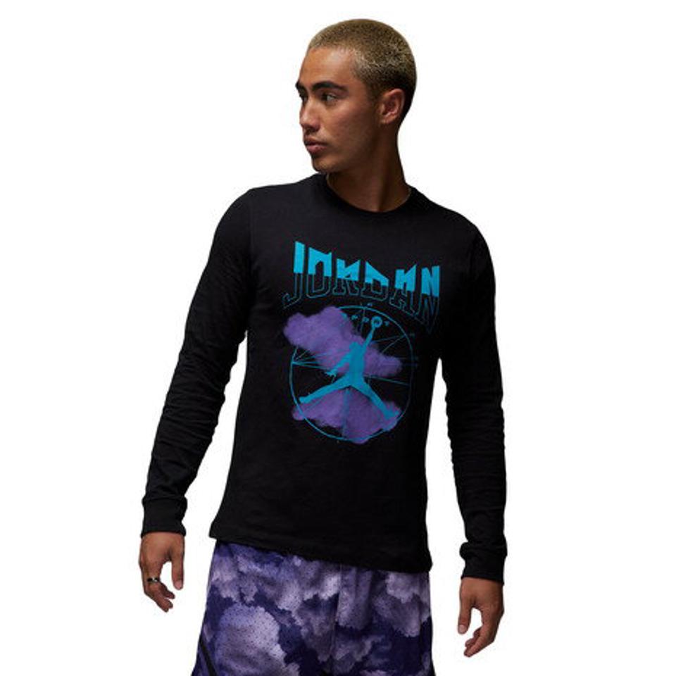 ジョーダン（JORDAN）（メンズ）バスケットボールウェア SPRT グラフィック 長袖Tシャツ FD7005-011