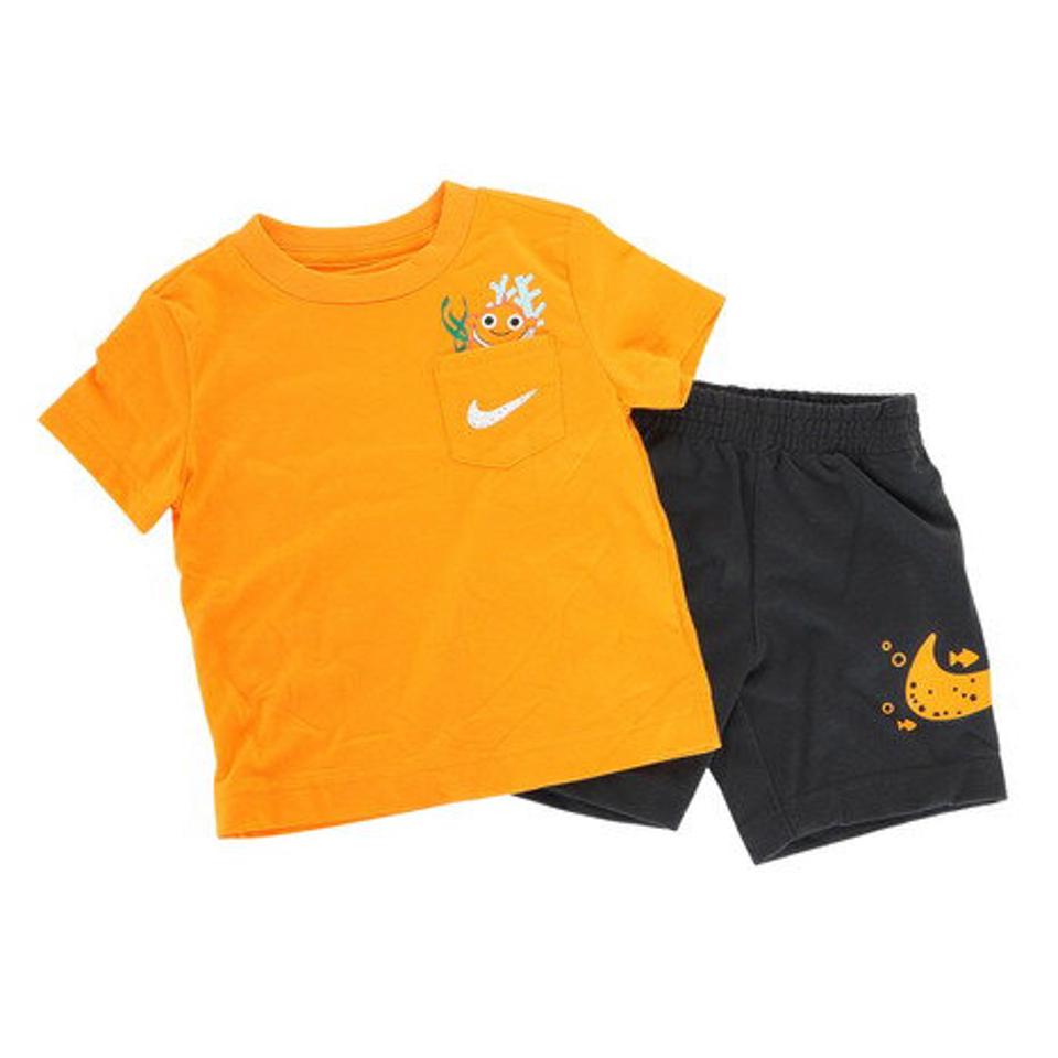 ナイキ（NIKE）（キッズ）半袖Tシャツ キッズ 上下セット 76K959-P6G