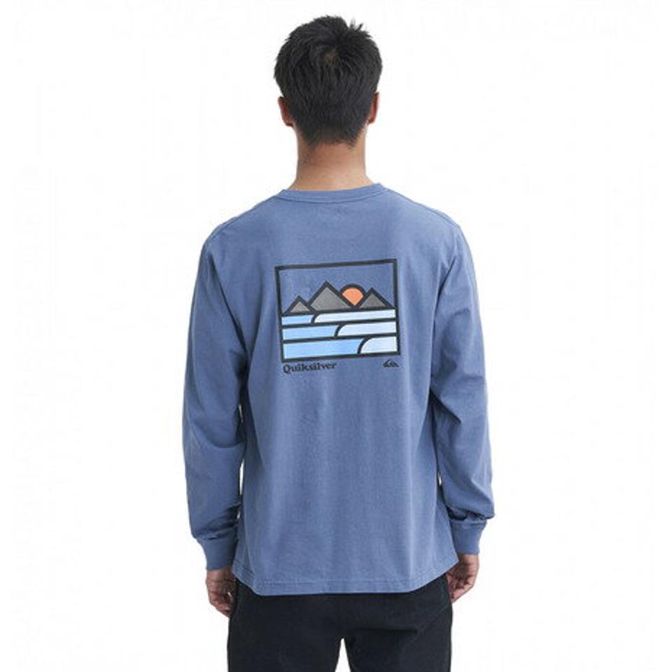 クイックシルバー（Quiksilver）（メンズ）長袖Tシャツ LANDSCAPE LINE 23FWQLT234039BLU