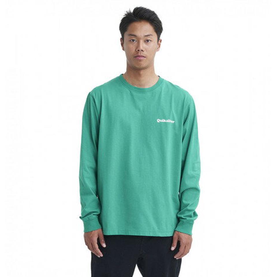 クイックシルバー（Quiksilver）（メンズ）長袖Tシャツ LANDSCAPE LINE 23FWQLT234039GRN