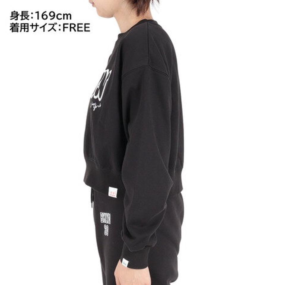 ヤックパック（YAK PAK）（レディース）トレーナー BKLYN 刺繍プルオーバー L3710000-01 BLK