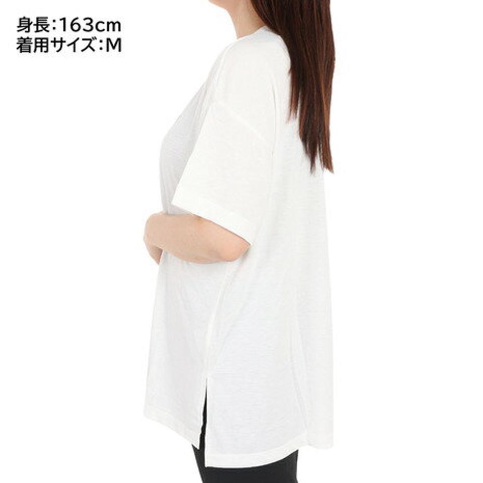 ダンスキン（DANSKIN）（レディース）半袖Tシャツ レディース プリントハーフスリーブオーバーサイズド DC723325 JW